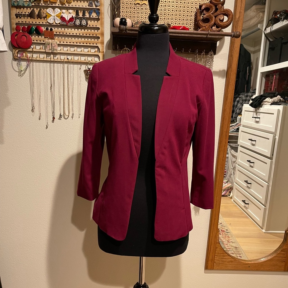 Fuscia fitted blazer